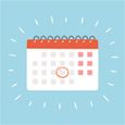 Calendar with a date circled