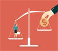 scale illustrating compensation