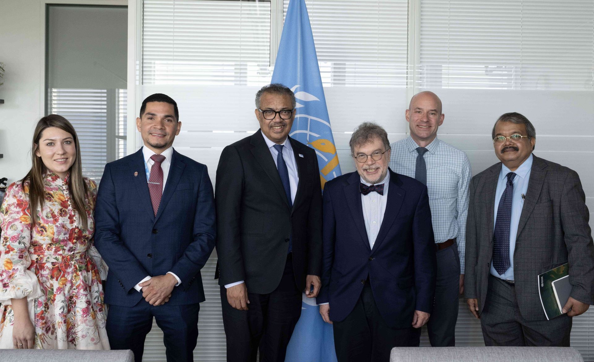 Dr. Diemert with colleagues and WHO Director General Dr.Ghebreyesus