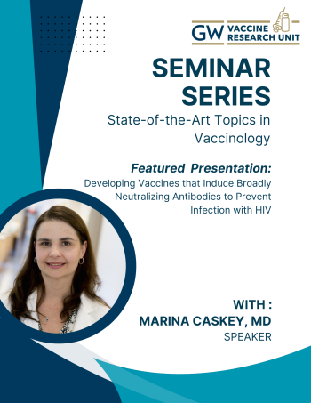 Seminar Series fly for Dr. Marina Caskey on developing vaccines to prevent HIV infection
